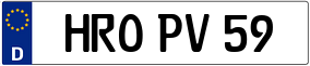 Truck License Plate